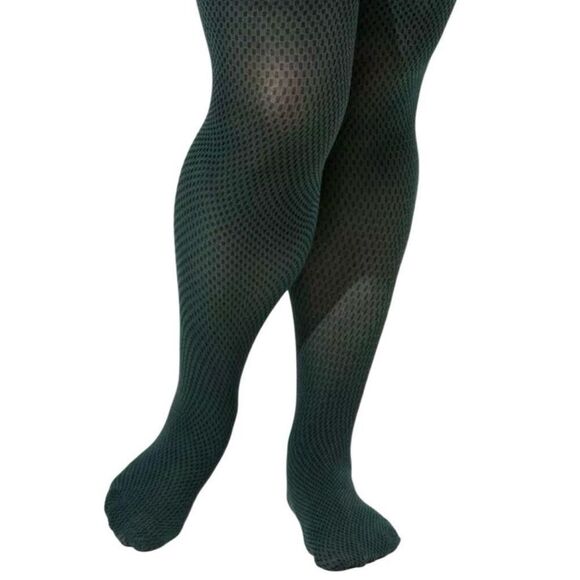 Torrid Forest Green Tiny Checkered Tights N0285 - Picture 1 of 5